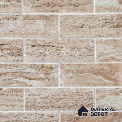Travertine Brick WL 00414 G Concrete Panel 1 ft x 4 in - 18 mm