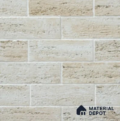 Travertine Brick WL 00414 E Concrete Panel 1 ft x 4 in - 18 mm