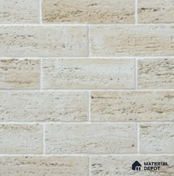Travertine Brick WL 00414 E Concrete Panel 1 ft x 4 in - 18 mm