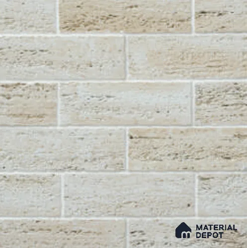 Travertine Brick WL 00414 E Concrete Panel 1 ft x 4 in - 18 mm