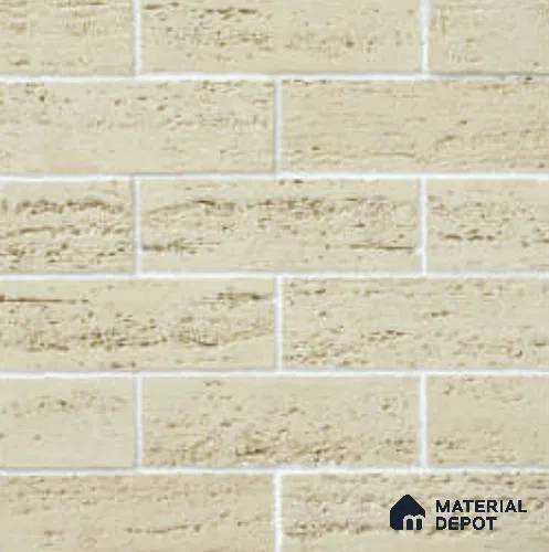 Travertine Brick WL 00414 Concrete Panel 1 ft x 4 in - 18 mm