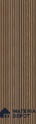 Brown Wooden Louver PN 05660 8 ft x 5 inch Charcoal Panel - 10 mm | Suitable for Feature Wall, TV Unit & Living Room | Width is Subjected to 5% Variation