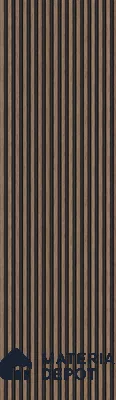 Brown Wooden Louver PN 05661 8 ft x 5 inch Charcoal Panel - 10 mm | Suitable for Feature Wall, TV Unit & Living Room | Width is Subjected to 5% Variation