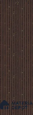 Brown Wooden Louver PN 05663 8 ft x 5 inch Charcoal Panel - 10 mm | Suitable for Feature Wall, TV Unit & Living Room | Width is Subjected to 5% Variation