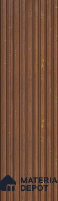 Brown Wooden Louver PN 05665 8 ft x 5 inch Charcoal Panel - 10 mm | Suitable for Feature Wall, TV Unit & Living Room | Width is Subjected to 5% Variation