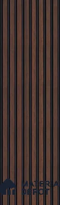 Brown Wooden Louver PN 05667 8 ft x 5 inch Charcoal Panel - 10 mm | Suitable for Feature Wall, TV Unit & Living Room | Width is Subjected to 5% Variation