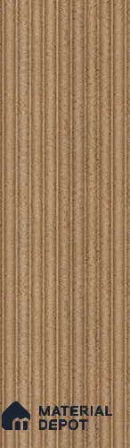 Brown Stone Louver PN 05672 8 ft x 5 inch Charcoal Panel - 10 mm | Suitable for Feature Wall, TV Unit & Living Room | Width is Subjected to 5% Variation