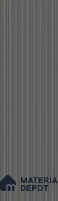 Grey Plain Colour Louver PN 05675 8 ft x 5 inch Charcoal Panel - 10 mm | Suitable for Feature Wall, TV Unit & Living Room | Width is Subjected to 5% Variation