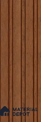 Brown Wooden Louver PN 05609 8 ft x 5 inch Charcoal Panel - 12 mm | Suitable for Feature Wall, TV Unit & Living Room | Width is Subjected to 5% Variation