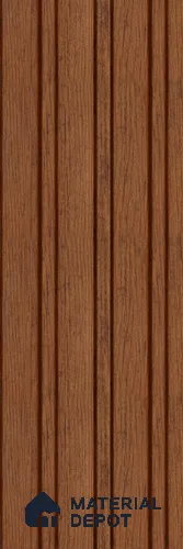 Brown Wooden Louver PN 05609 8 ft x 5 inch Charcoal Panel - 12 mm | Suitable for Feature Wall, TV Unit & Living Room | Width is Subjected to 5% Variation