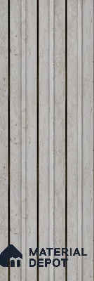 Grey Stone Louver PN 05583 8 ft x 5 inch Charcoal Panel - 12 mm | Suitable for Feature Wall, TV Unit & Living Room | Width is Subjected to 5% Variation