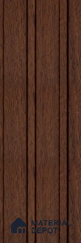 Brown Wooden Louver PN 05595 8 ft x 5 inch Charcoal Panel - 12 mm | Suitable for Feature Wall, TV Unit & Living Room | Width is Subjected to 5% Variation