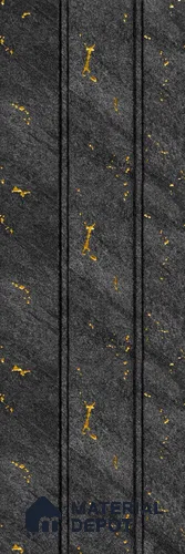 Grey Patterned Louver PN 05606 8 ft x 5 inch Charcoal Panel - 12 mm | Suitable for Feature Wall, TV Unit & Living Room | Width is Subjected to 5% Variation