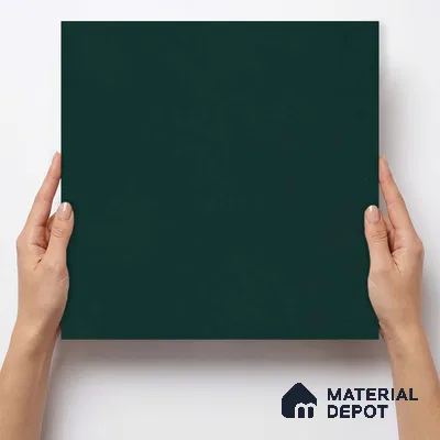 Plain Wall & Floor Base Tile TL 11131 Deep Teal 1 ft x 1 ft Ceramic Matte Finish Tile - 10 mm | Suitable For Bathroom, Balcony & Kitchen Backsplash