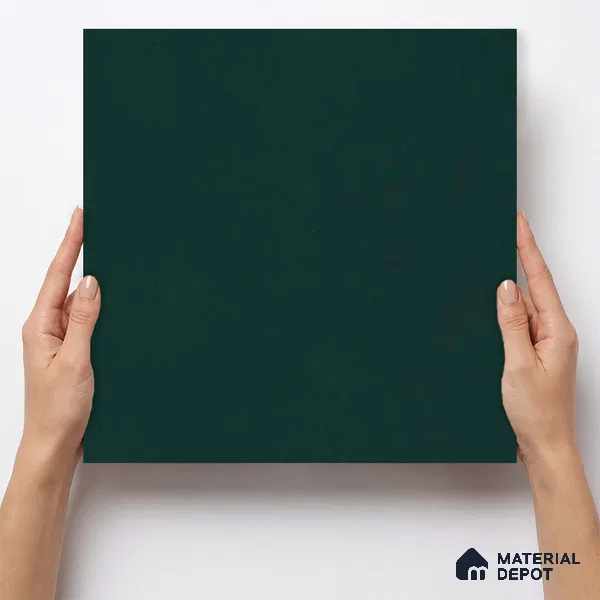 Plain Wall & Floor Base Tile TL 11131 Deep Teal 1 ft x 1 ft Ceramic Matte Finish Tile - 10 mm | Suitable For Bathroom, Balcony & Kitchen Backsplash