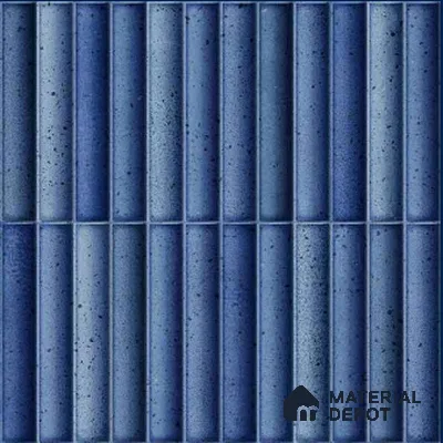 Faux Subway Wall Tile TL 11292 Indigo Ridge 1 ft x 1 ft Ceramic Glossy Finish Tile - 10 mm | Suitable For Bathroom, Dining Area, Kitchen Backsplash