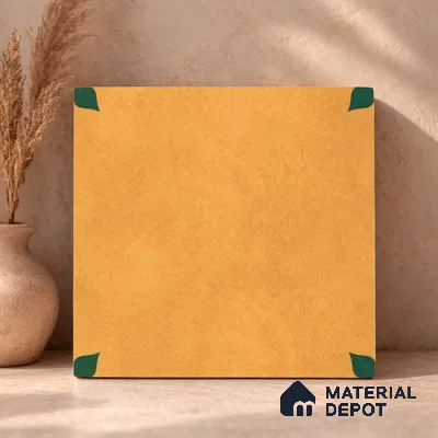 Moroccan Wall & Floor Tile TL 11132 Amber Leaf 1 ft x 1 ft Ceramic Matte Finish Tile - 10 mm | Suitable For Kitchen, Bathroom, Balcony