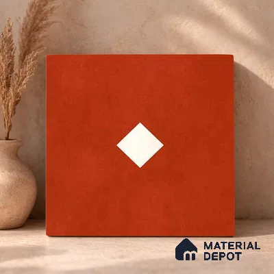 Moroccan Wall & Floor Decor Tile TL 11662 D Terra Diamond 1 ft x 1 ft Ceramic Matte Finish Tile - 10 mm | Suitable For Kitchen, Bathroom, Balcony
