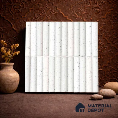 Faux Subway Wall Tile TL 11290 Speckled Ridge 1 ft x 1 ft Ceramic Glossy Finish Tile - 10 mm | Suitable For Bathroom, Dining Area, Kitchen Backsplash