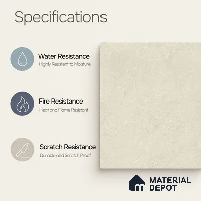 Moroccan Wall & Floor Light Tile TL 11680 Sandstone Mist 1 ft x 1 ft Ceramic Matte Finish Tile - 10 mm | Suitable For Kitchen, Bathroom, Balcony