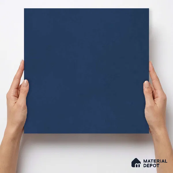 Plain Wall & Floor Base Tile TL 11130 Indigo Coast 1 ft x 1 ft Ceramic Matte Finish Tile - 10 mm | Suitable For Bathroom, Balcony & Kitchen Backsplash