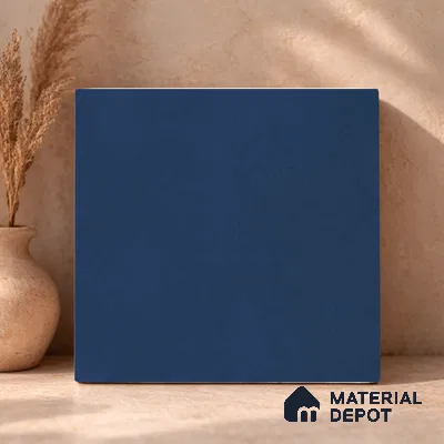 Plain Wall & Floor Base Tile TL 11130 Indigo Coast 1 ft x 1 ft Ceramic Matte Finish Tile - 10 mm | Suitable For Bathroom, Balcony & Kitchen Backsplash