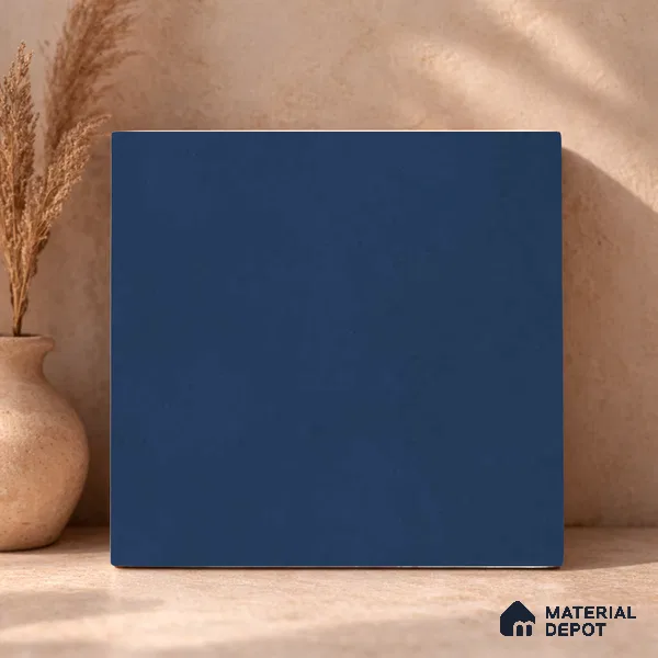 Plain Wall & Floor Base Tile TL 11130 Indigo Coast 1 ft x 1 ft Ceramic Matte Finish Tile - 10 mm | Suitable For Bathroom, Balcony & Kitchen Backsplash
