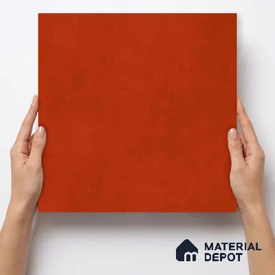 Plain Wall & Floor Base Tile TL 11179 Terracotta Ember 1 ft x 1 ft Ceramic Matte Finish Tile - 10 mm | Suitable For Bathroom, Balcony & Kitchen Backsplash