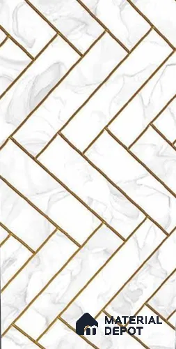 TL 12856 Rislet Multi 15 Decor 2 ft x 1 ft Glossy Finish Glass Highlighter Ceramic Wall Tile - 9 mm