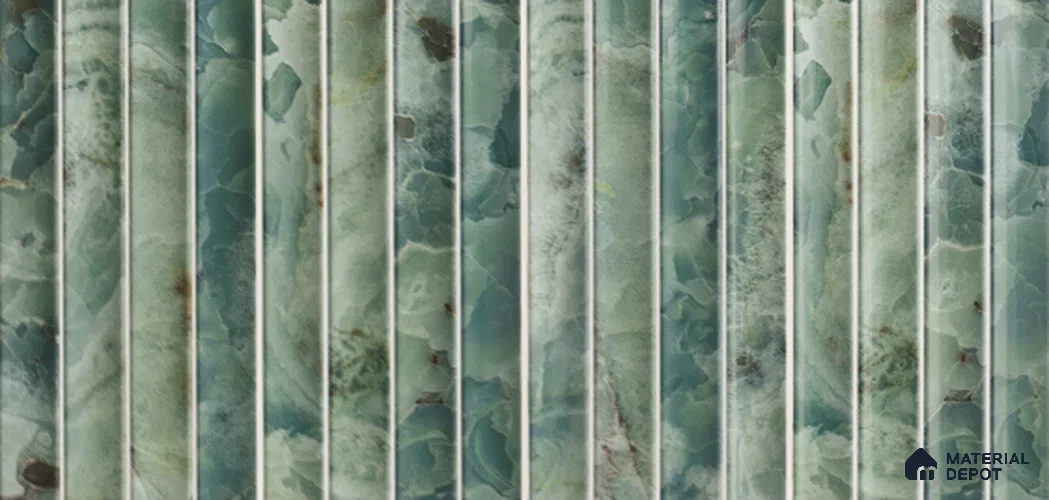 Faux Subway Wall Tile TL 05376 AN Miraq Amoretta Iron 2 ft x 1 ft Ceramic Glossy Finish - 9 mm | Suitable For Kitchen, Bathroom Walls and Backsplashes
