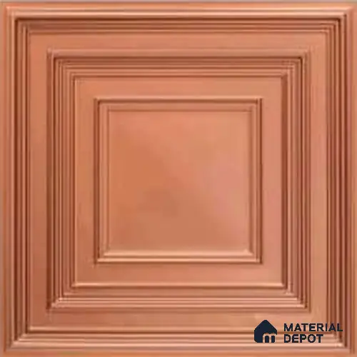 222 Copper 2 ft x 2 ft Decorative Ceiling Tile - 6 mm