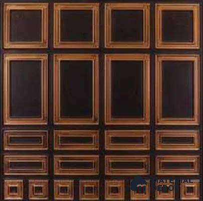 335 Antique Copper 2 ft x 2 ft Decorative Ceiling Tile - 6 mm
