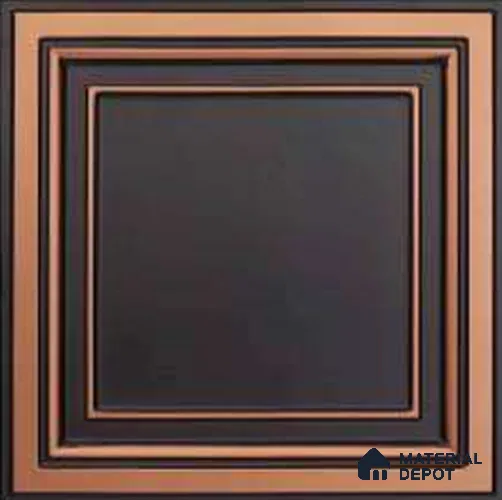 341 Antique Copper 2 ft x 2 ft Decorative Ceiling Tile - 6 mm
