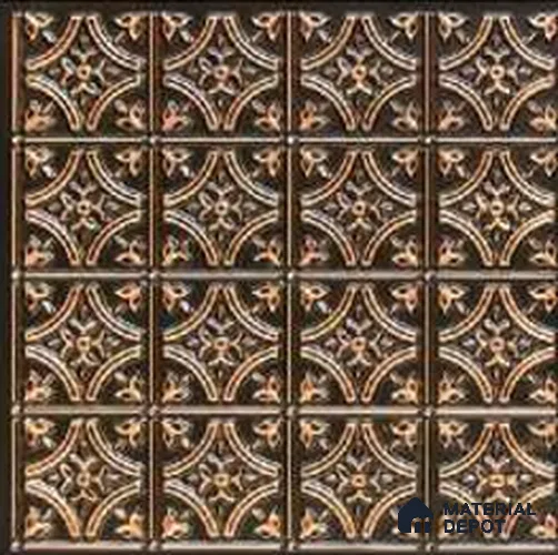 150 Antique Gold 2 ft x 2 ft Decorative Ceiling Tile - 6 mm