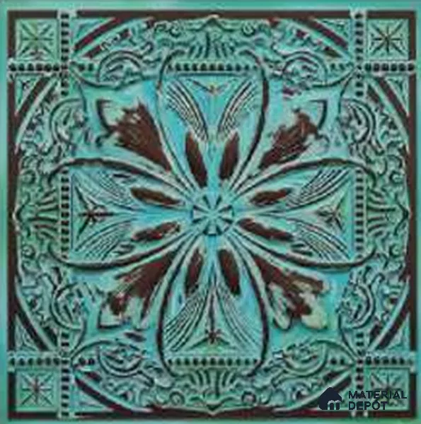 337 Medieval Blue 2 ft x 2 ft Decorative Ceiling Tile - 6 mm