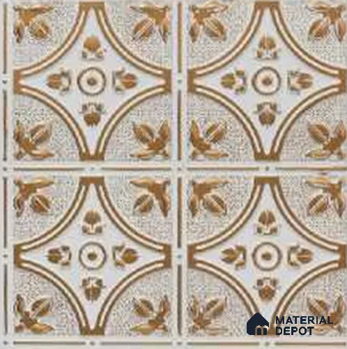 340 Antique White 2 ft x 2 ft Decorative Ceiling Tile - 6 mm