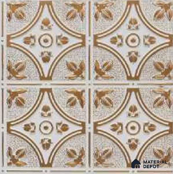 340 Antique White 2 ft x 2 ft Decorative Ceiling Tile - 6 mm