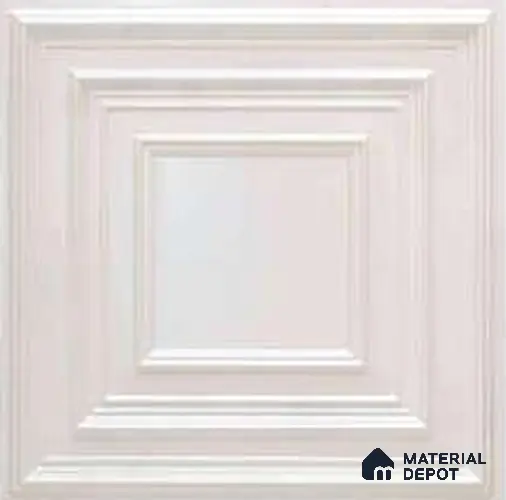 222 White Pearl 2 ft x 2 ft Decorative Ceiling Tile - 6 mm