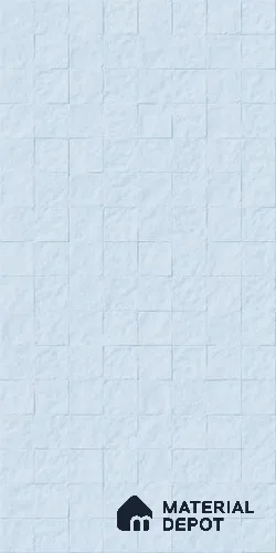 Full Body Zellige Punch Wall Tile TL 13221 BV Powder Sky 2 ft x 4 ft Matte Finish Porcelain Tile - 9 mm | Suitable for Bathroom