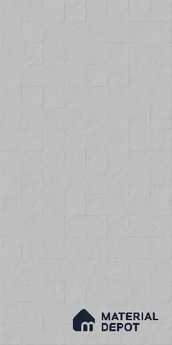 Full Body Clover Punch Wall Tile TL 13221 M Silver Haze 2 ft x 4 ft Matte Finish Porcelain Tile - 9 mm | Suitable for Bathroom