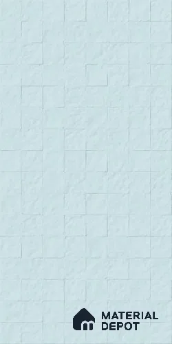 Full Body Zellige Punch Wall Tile TL 13221 CD Mint Breeze 2 ft x 4 ft Matte Finish Porcelain Tile - 9 mm | Suitable for Living Room, Foyer