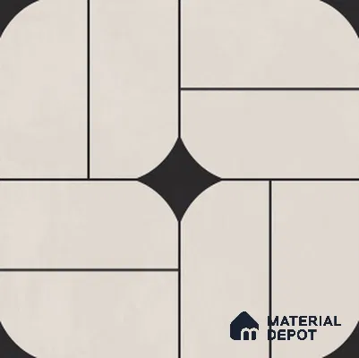Patterned Tile TL 11928  2 ft x 2 ft Vitrified Carving Finish Tile - 9 mm