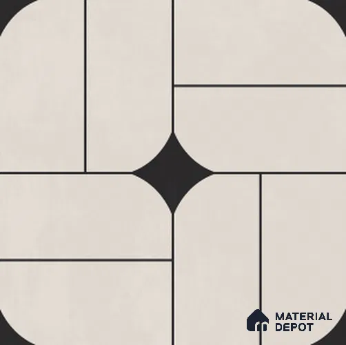 Patterned Tile TL 11928 2 ft x 2 ft Vitrified Carving Finish Tile - 9 mm