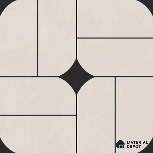 Patterned Tile TL 11928 2 ft x 2 ft Vitrified Carving Finish Tile - 9 mm