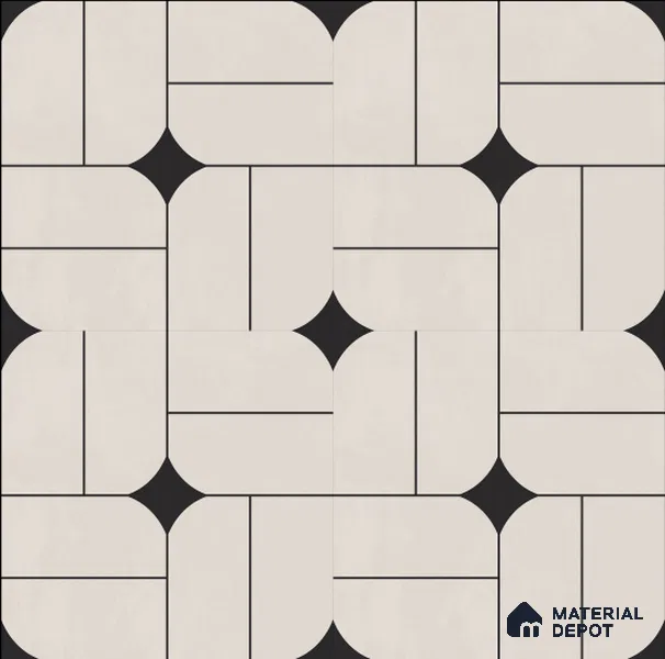 Patterned Tile TL 11928 2 ft x 2 ft Vitrified Carving Finish Tile - 9 mm