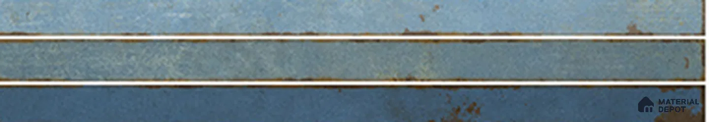 Subway Wall TL 13503 F Dune Azul 20 inch x 4 inch | Non Rectified Vitrified GHR Finish Tile - 9 mm | 2 mm Spacer is Mandatory