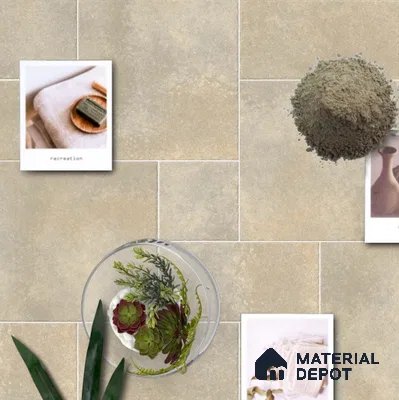 Stone Floor Tile TL 10109 B Modulo Earth 20 x 10 inch Matte Finish Vitrified Anti Skid Tile - 12 mm | Suitable For Balcony, Patio, Outdoor
