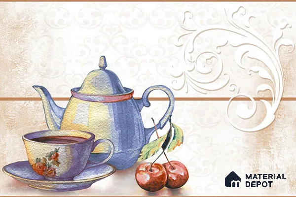 TL 08299 C Multi Colour Highlighter 2 1.5 ft x 1 ft Glossy Finish Ceramic Wall Tile - 7.5 mm