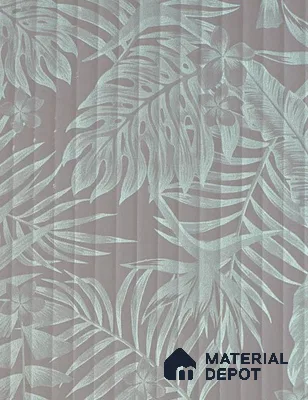 Pattern Fluted Look LM 21106 C Satin Botanical Leaf High Gloss Finish 8 ft x 4 ft Decorative Laminate - 1 mm | Suitable for TV Unit, Wardrobe, Kitchen Cabinets