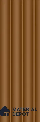 Brown Plain Colour Louver PN 05581 8 ft x 5 inch Charcoal Panel - 12 mm | Suitable for Feature Wall, TV Unit & Living Room | Width is Subjected to 5% Variation